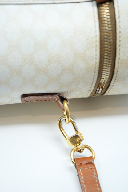Celine White Macadam Crossbody Bag
