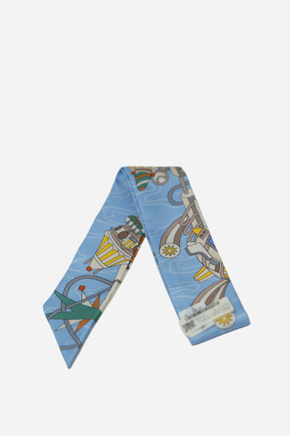 Hermes Twilly Scarf Odyssey Blue NWT W/box