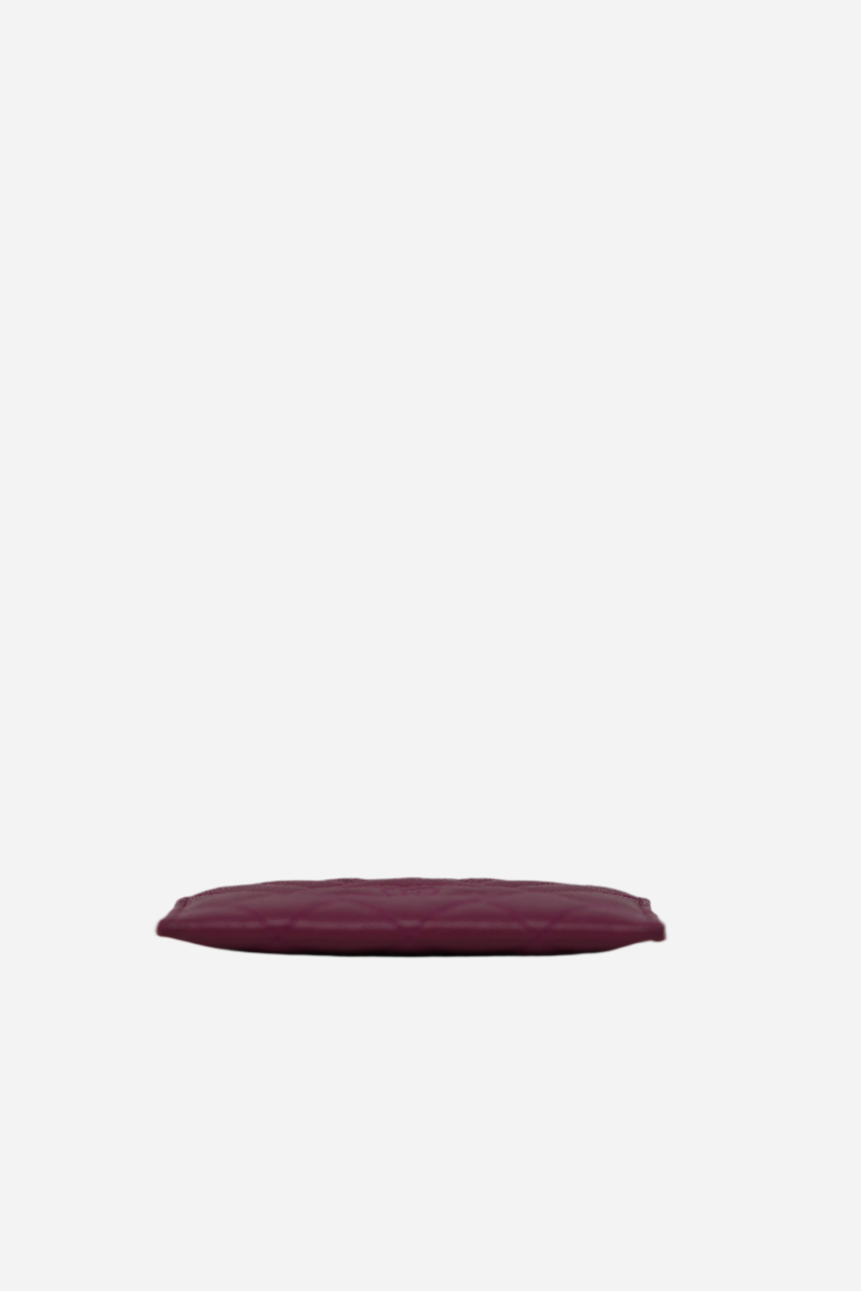 Pre-Owned Chanel Fuchsia Caviar Card Holder