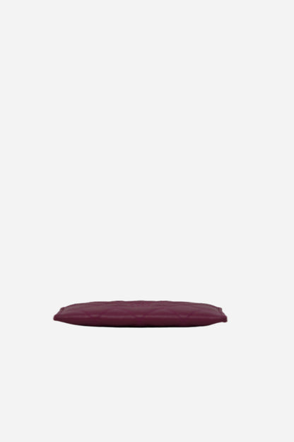 Pre-Owned Chanel Fuchsia Caviar Card Holder