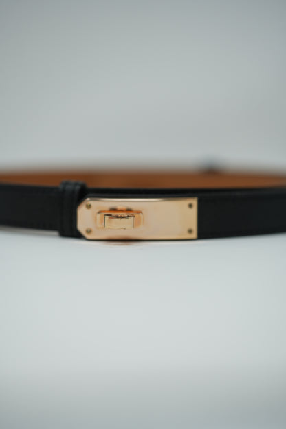 Hermes Kelly 18 Belt Black
