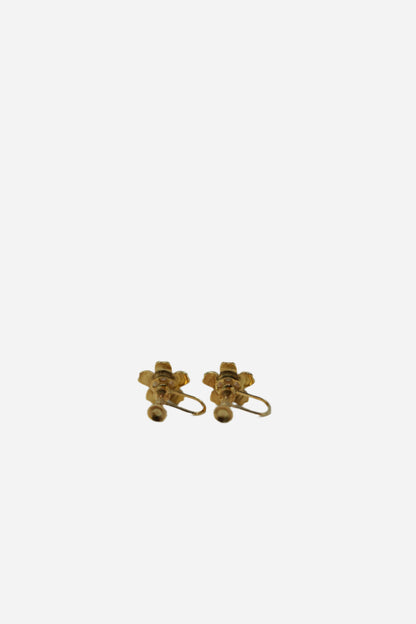 Mikimoto Flower Pearl Earrings