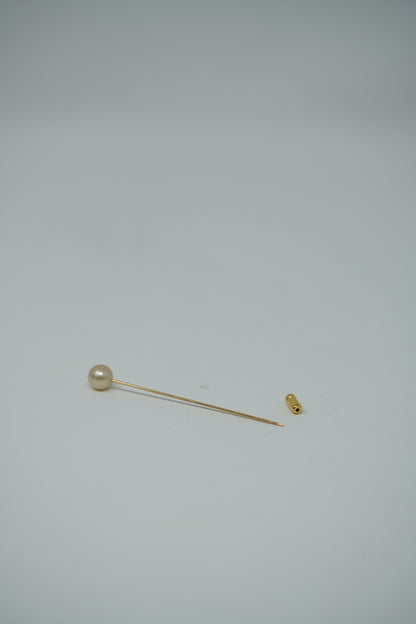 Mikimoto Single Pearl Brooch K18