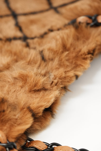 Pre-Owned Chanel Brown Fur Tote Bag