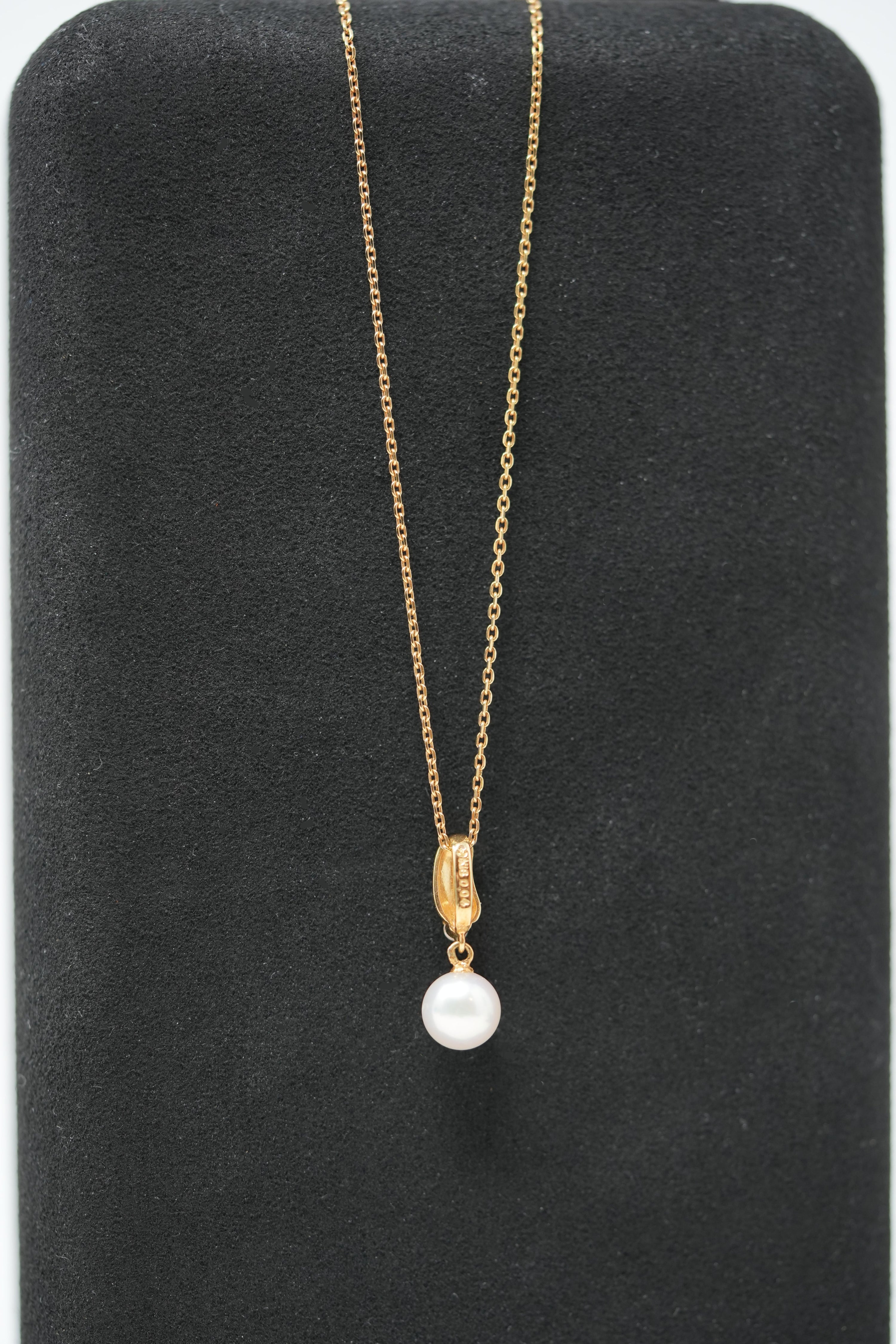 Tasaki Pearl Diamond Necklace K18
