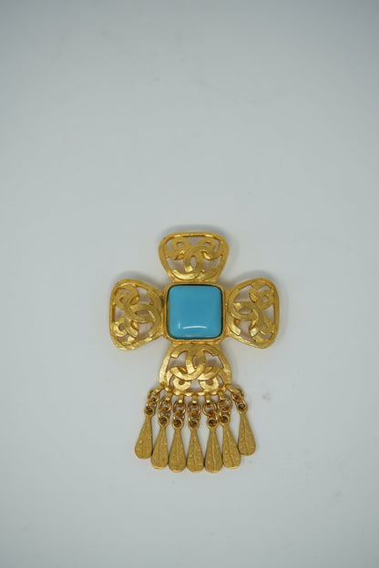 Pre-Owned Chanel 1995 Dangling CC Brooch