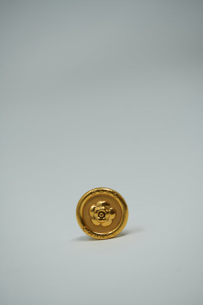 Pre-owned Chanel Cameilia Earrings Clip-on