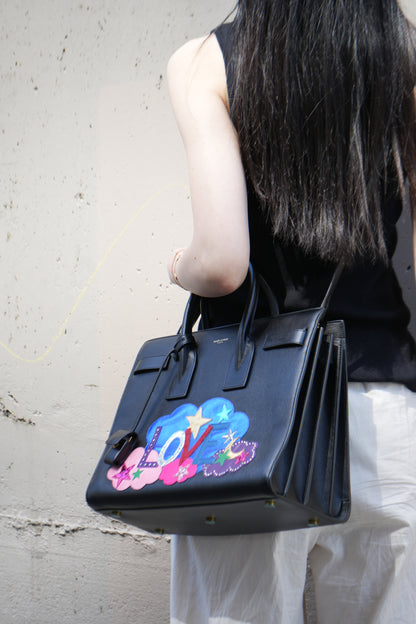 Saint Laurent Sac De Jour Black Handle Bag