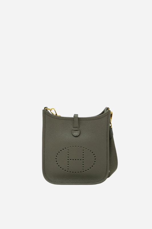 Hermes 2019 Evelyne Mini Gris Etain TC Leather