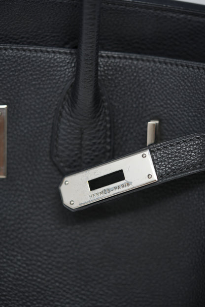Hermes 2003 Birkin 30 Black PHW Togo