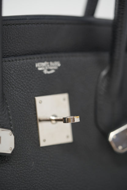 Hermes 2003 Birkin 30 Black PHW Togo