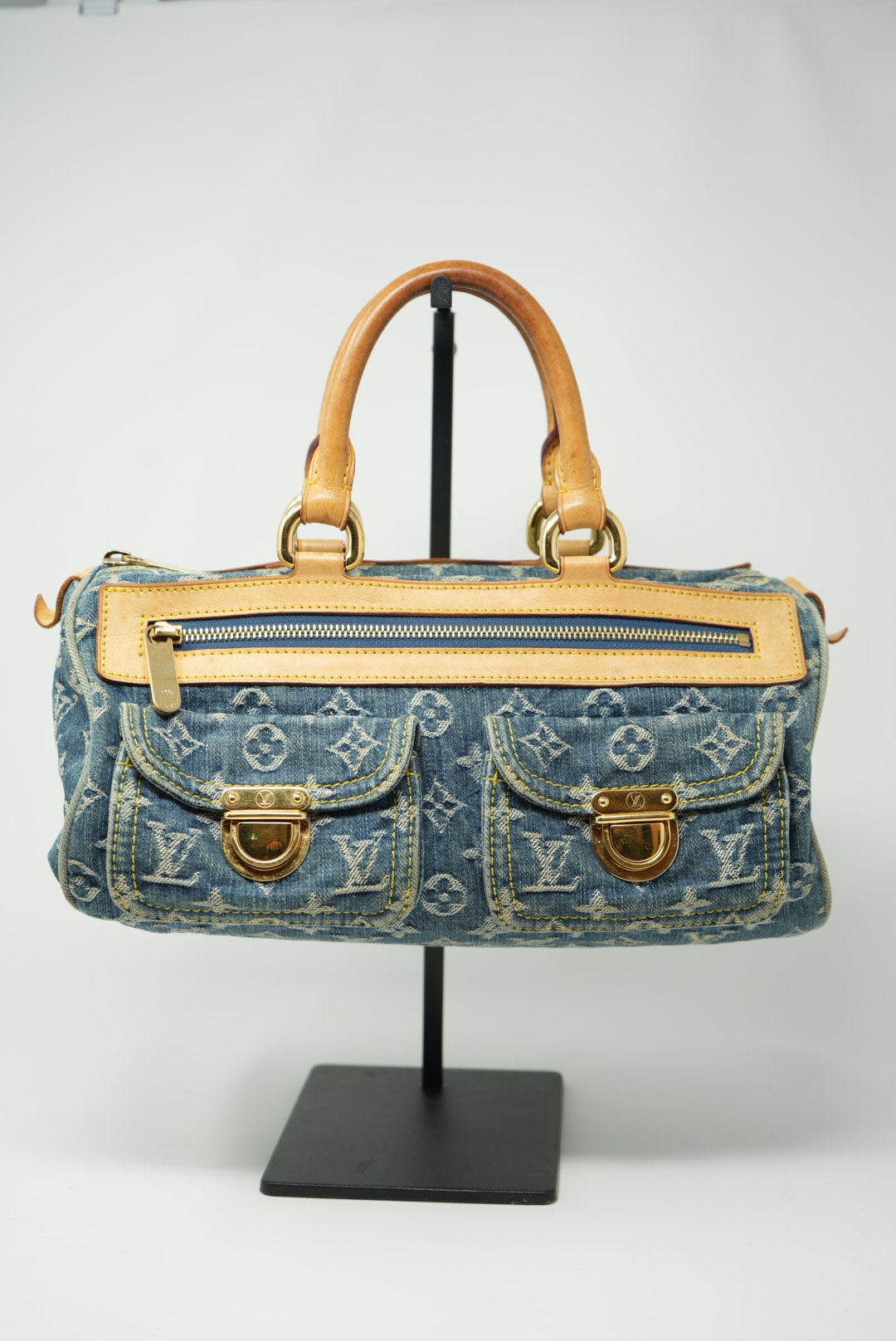 Louis Vuitton Denim Boston handbag