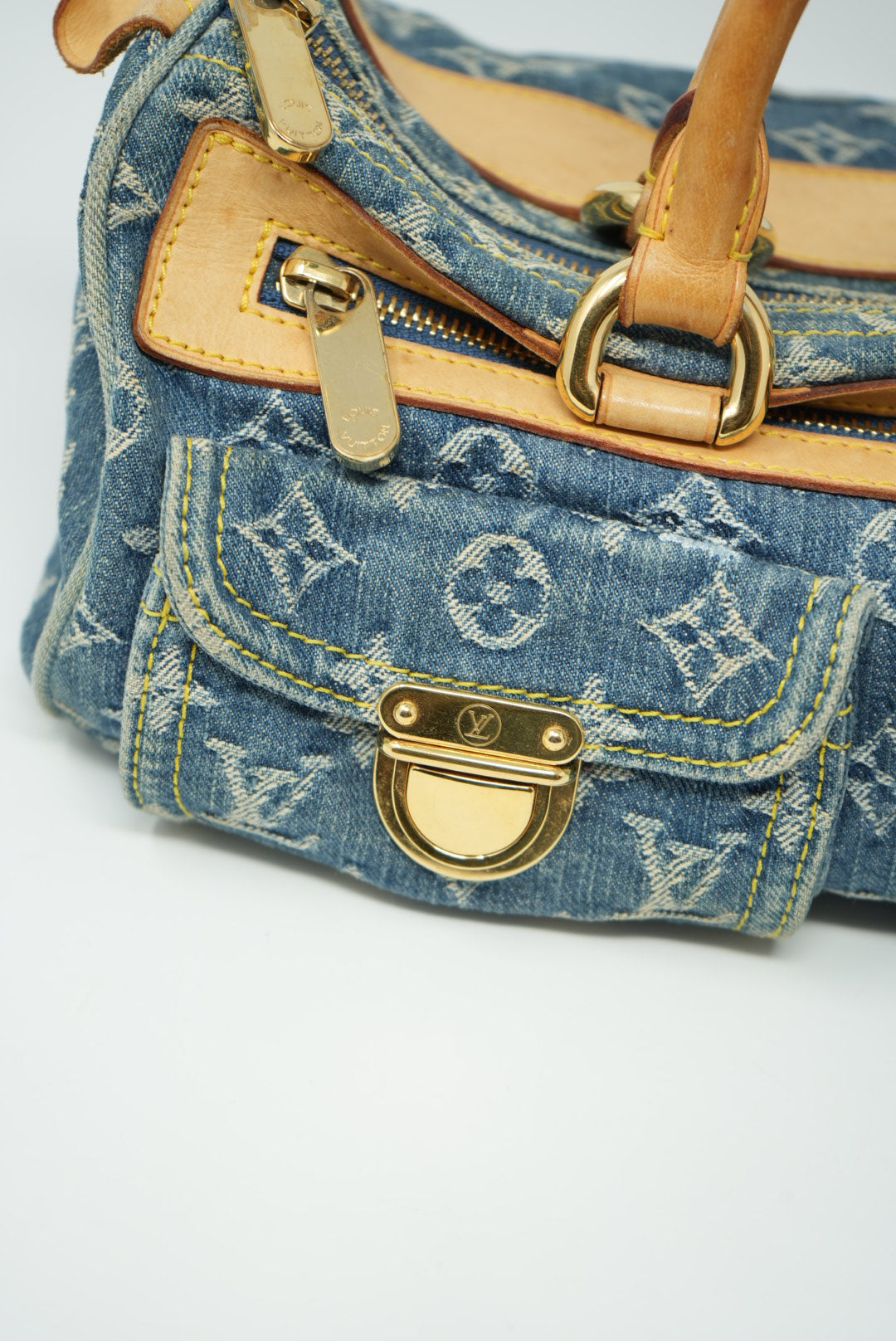 Louis Vuitton Denim Boston handbag