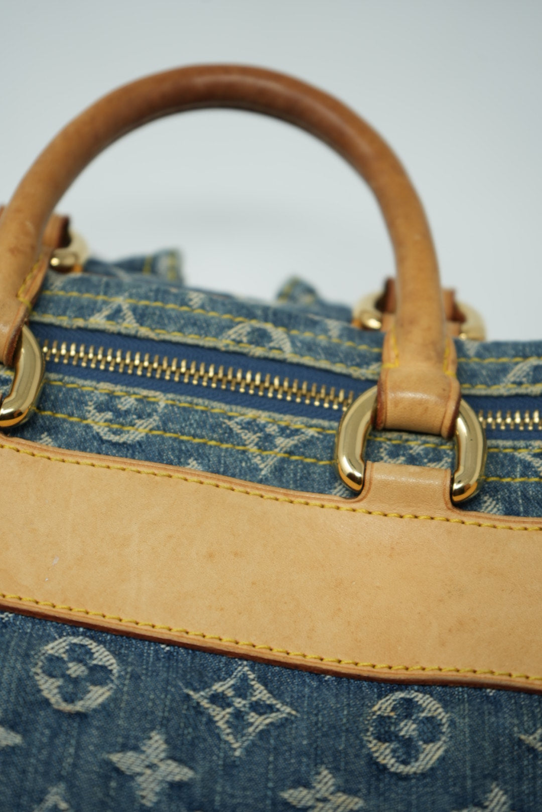 Louis Vuitton Denim Boston handbag