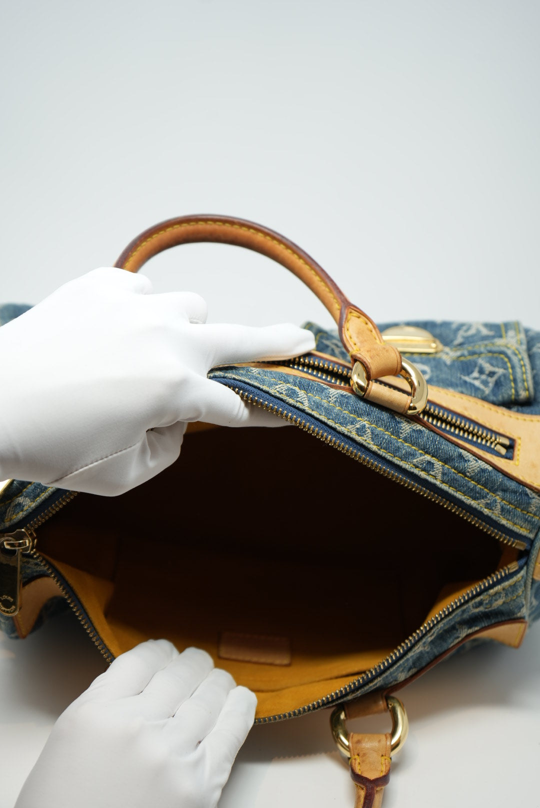 Louis Vuitton Denim Boston handbag