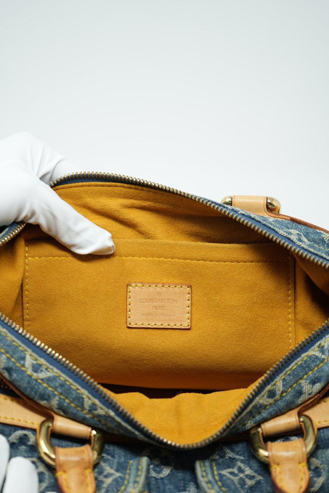 Louis Vuitton Denim Boston handbag