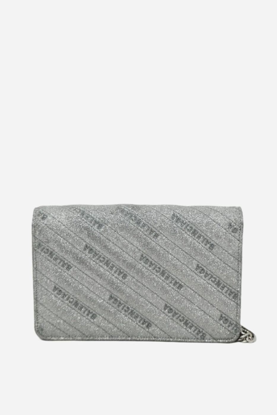 Balenciaga Silver Wallet On Chain