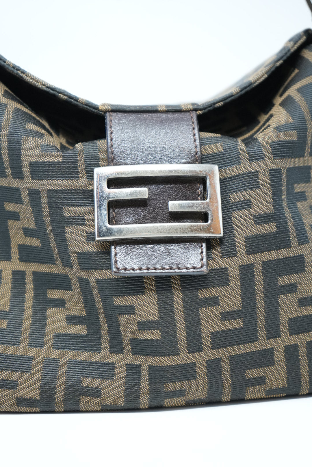 Fendi 90s Zucca Hobo Handbag