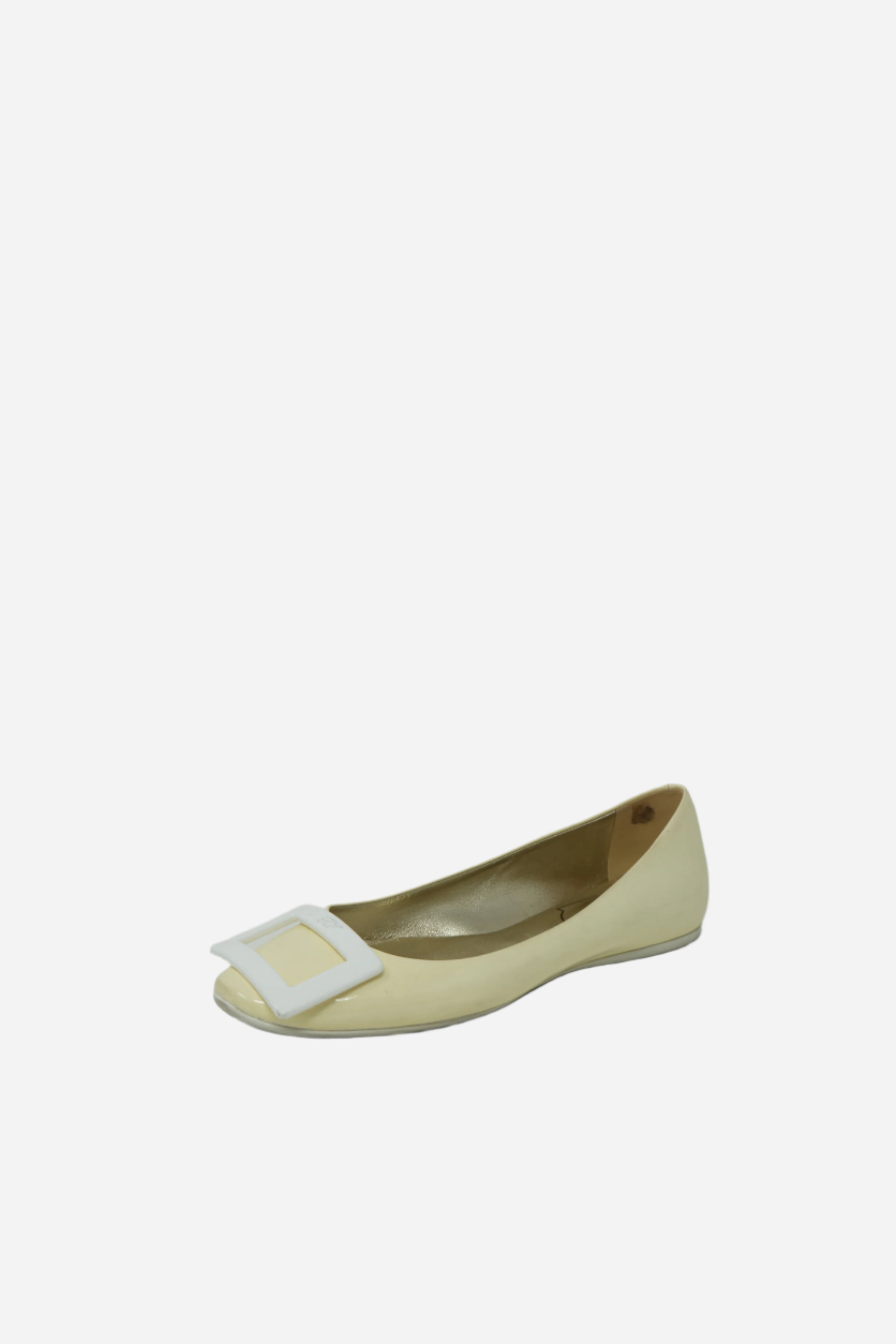 Roger Vivier Yellow Ballerina Flats