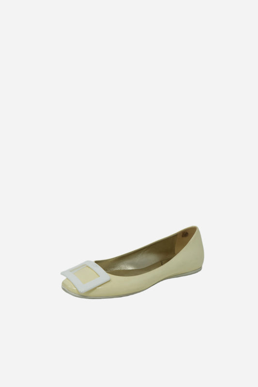 Roger Vivier Yellow Ballerina Flats