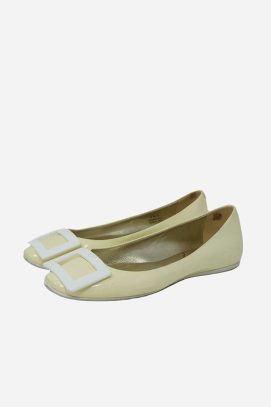 Roger Vivier Yellow Ballerina Flats Size 34.5