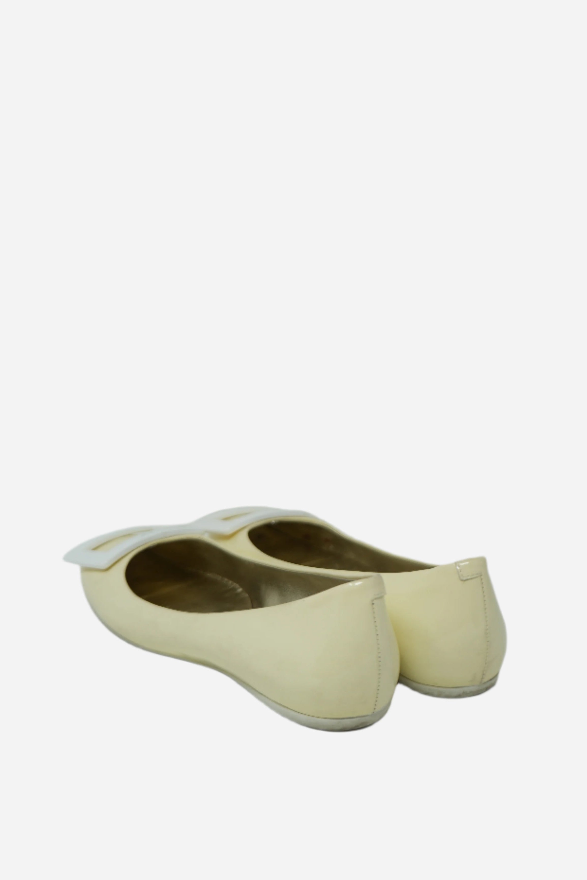 Roger Vivier Yellow Ballerina Flats Size 34.5