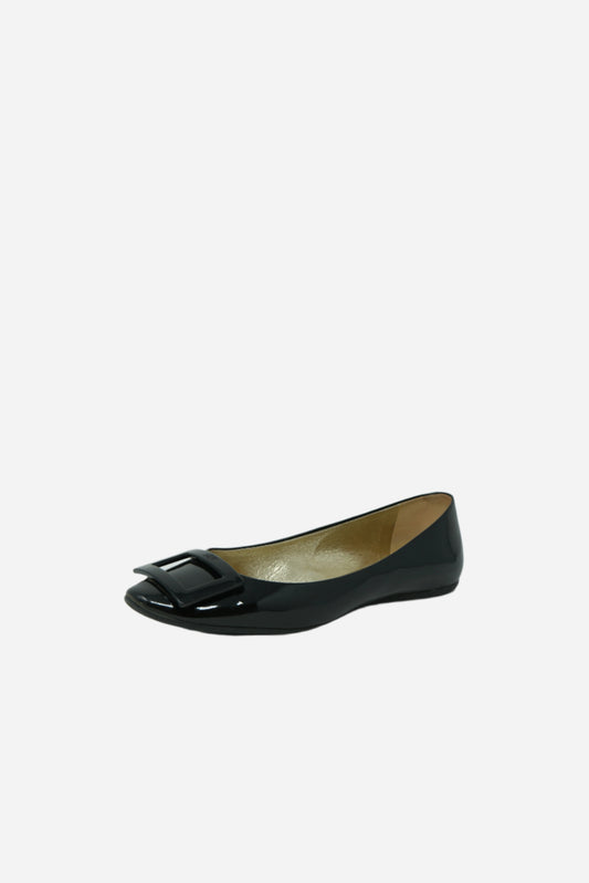 Rover Vivier Patent Belle Vivier Flats
