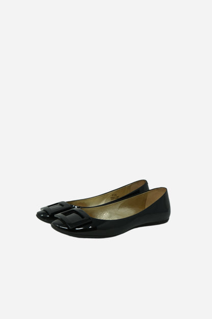 Rover Vivier Patent Belle Vivier Flats