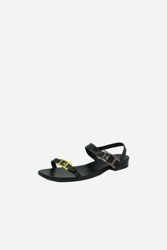 Hermes Egerie Yellow H Buckle Sandals