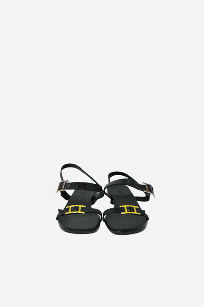 Hermes Egerie Yellow H Buckle Sandals