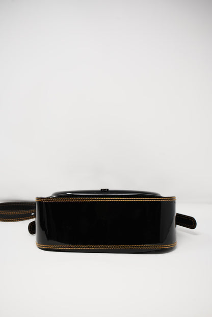 Fendi Patent Wild Stitch Shoulder Bag