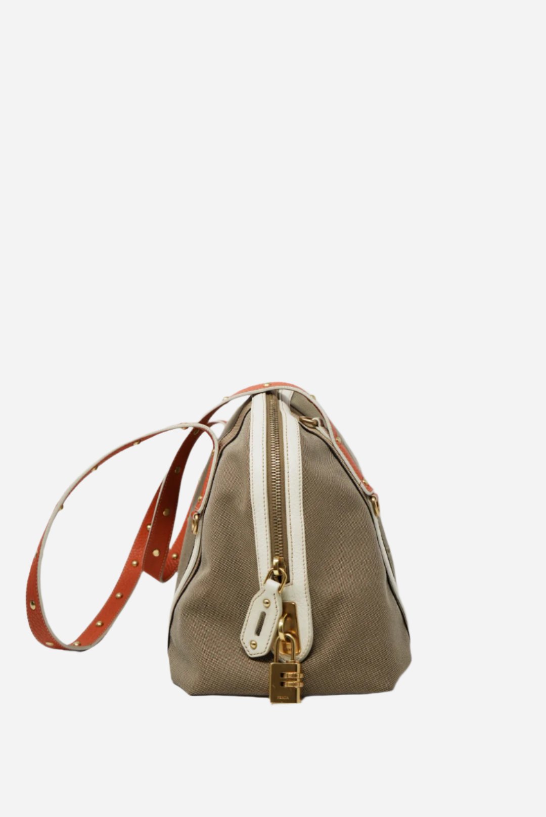 Prada Logo Jacquard Shoulder Bag