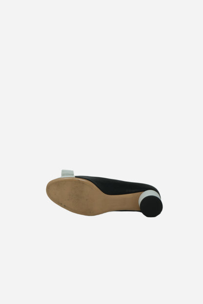 Ferragamo bow Block Heel Pumps