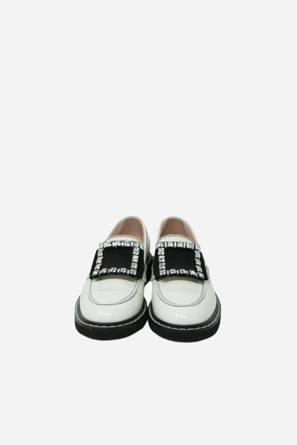 Roger Vivier Crystal Buckle Loafers