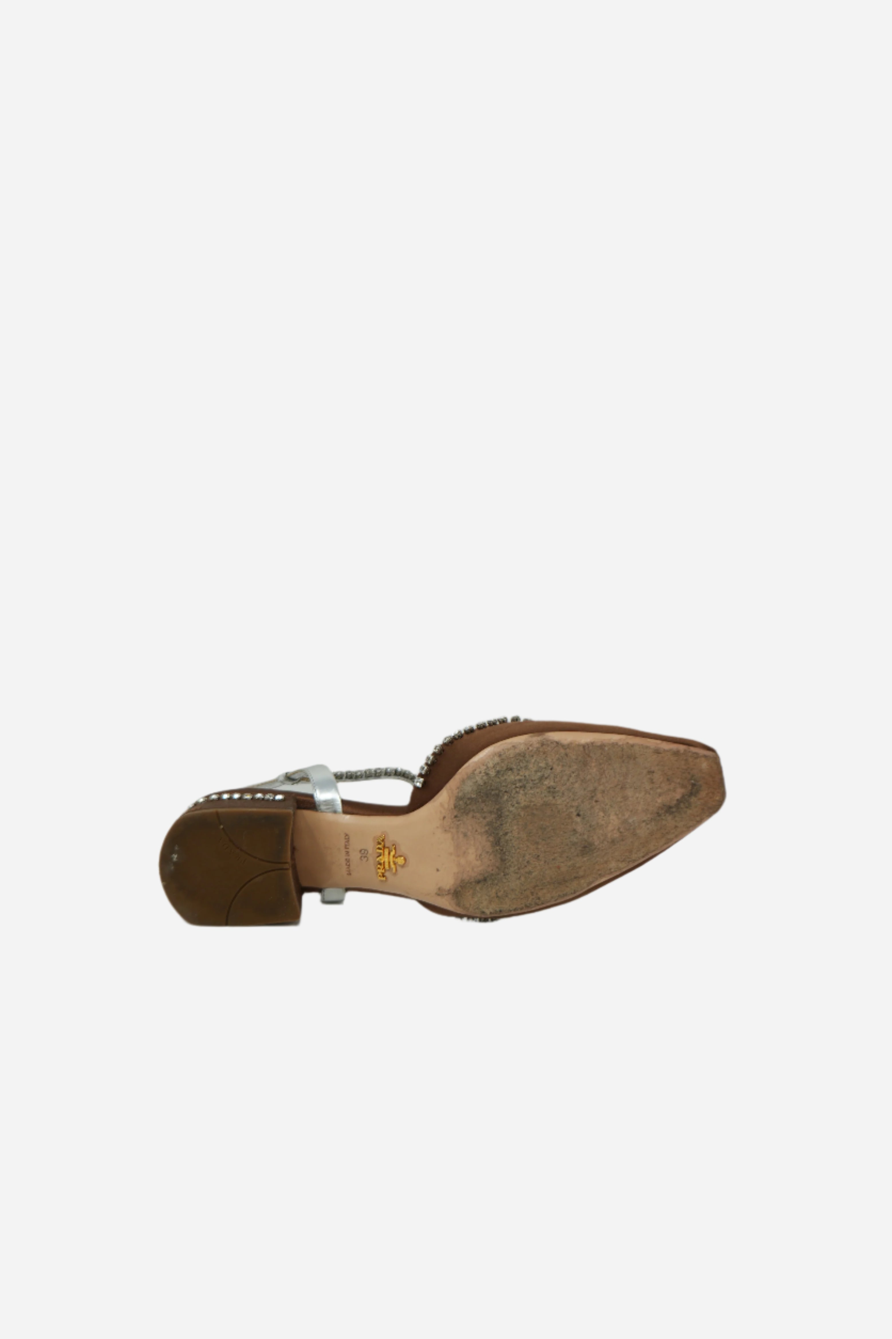Prada Satin Square Toe Sandals Size 39