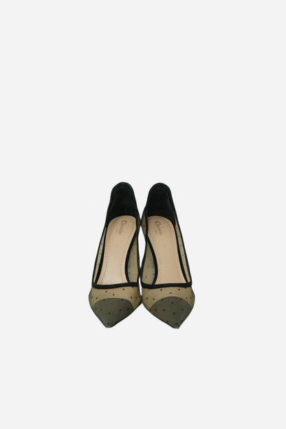 Dior Mesh Polka Pointed Pumps