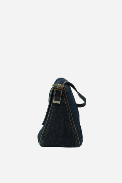 Fendi Large Denim Baguette