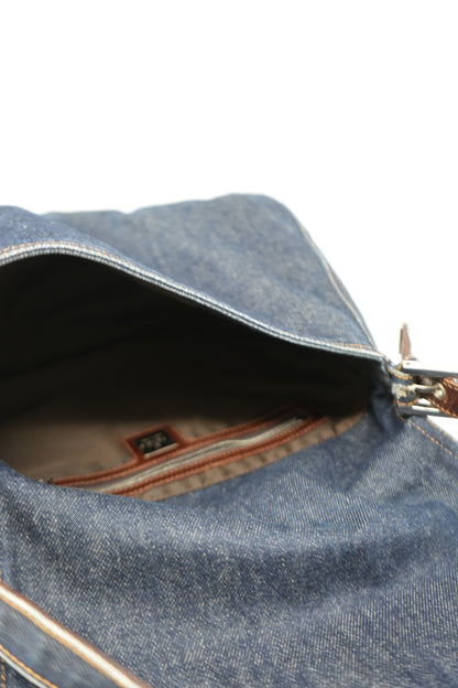 Fendi Large Denim Baguette