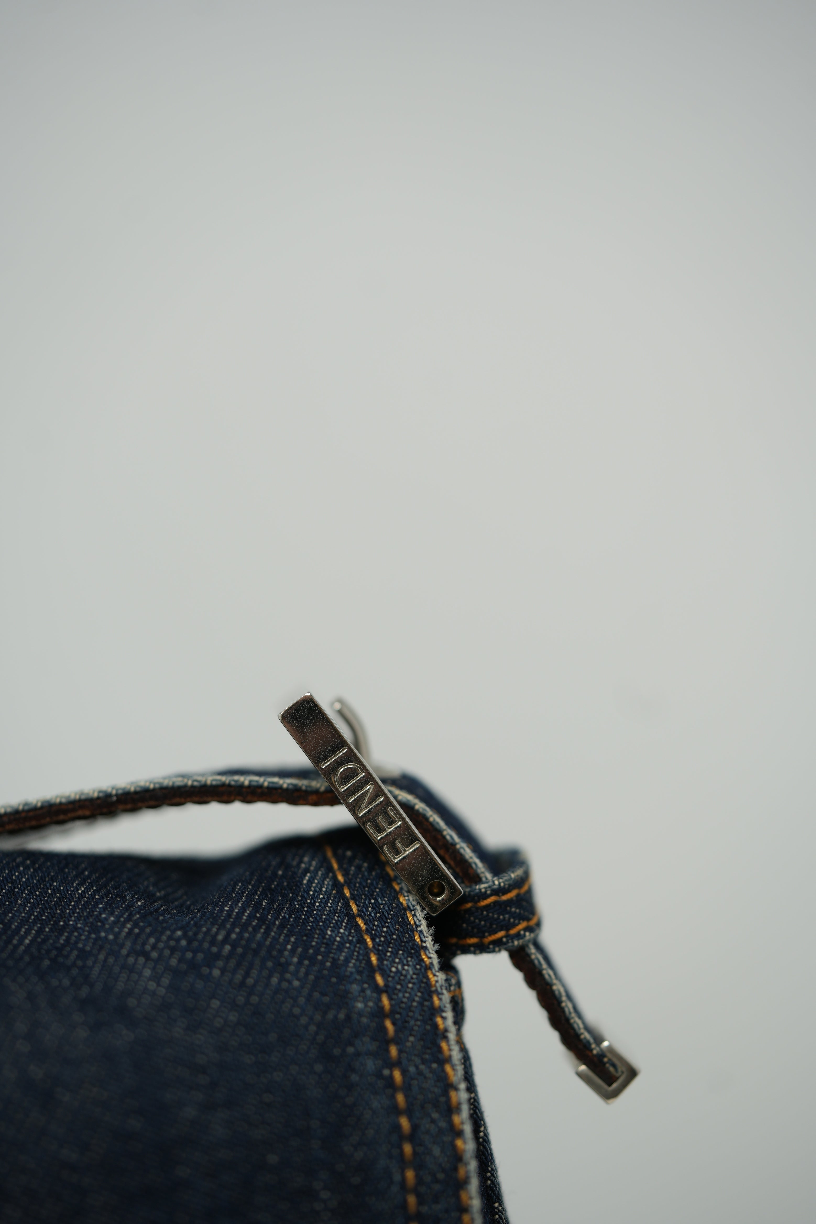Fendi Large Denim Baguette