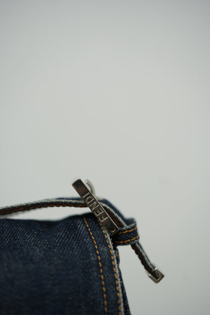 Fendi Large Denim Baguette