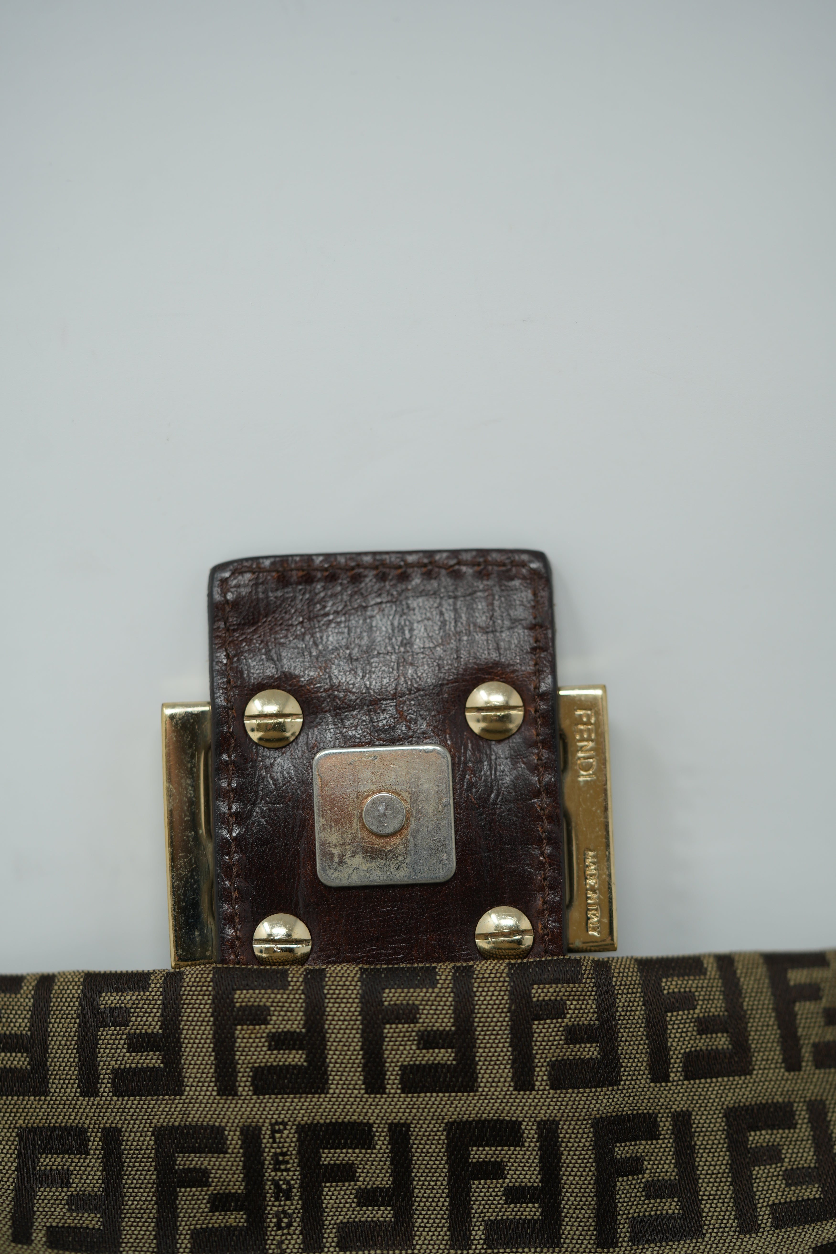 Fendi Vintage Zucca Crossbody Bag