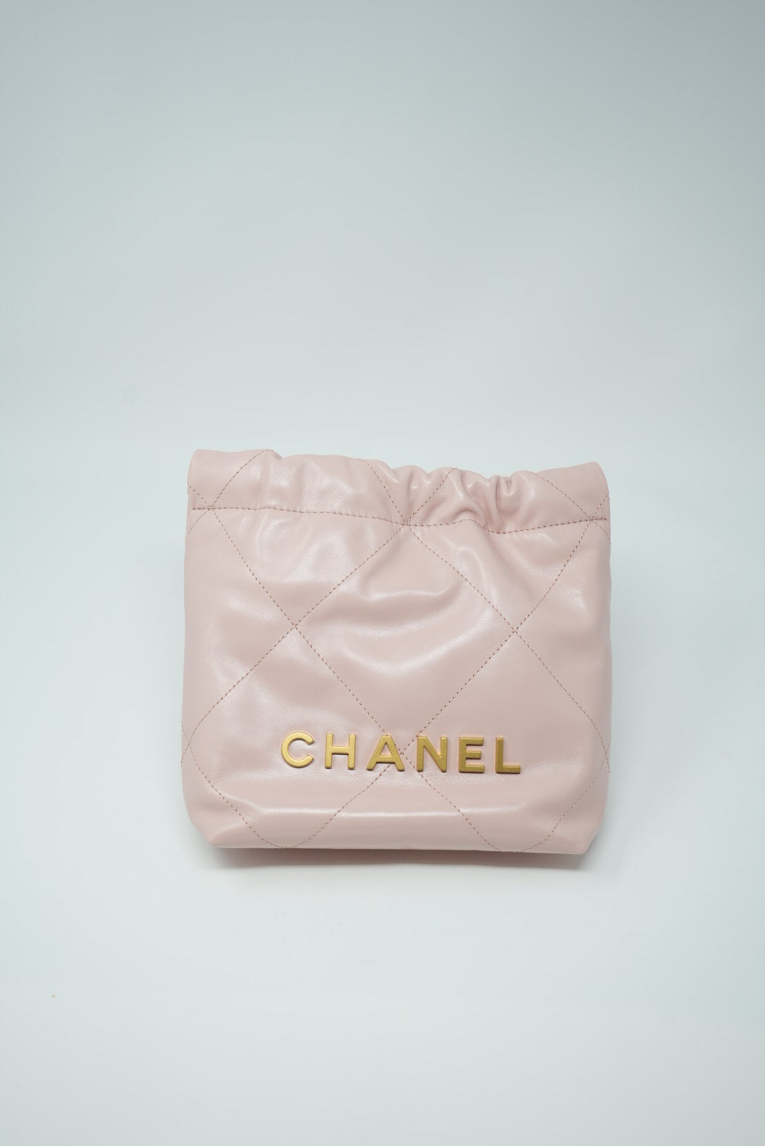 Pre-Owned Chanel 2023 Mini 22 Hand Bag Light Pink New