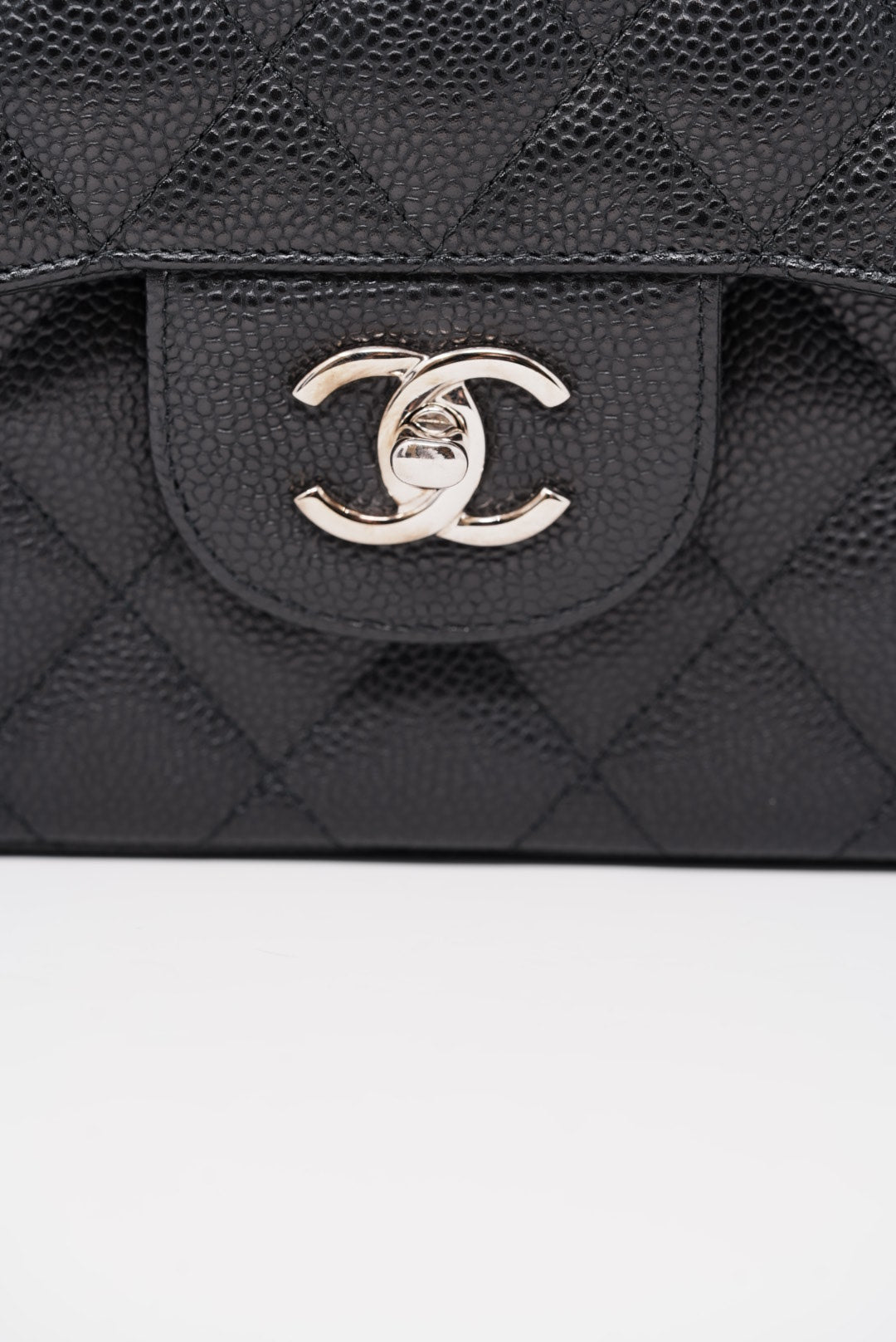 Pre-Owned Chanel Large Classic Flap Caviar Bag