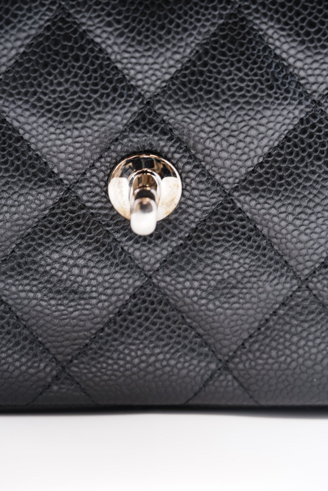 Pre-Owned Chanel Large Classic Flap Caviar Bag