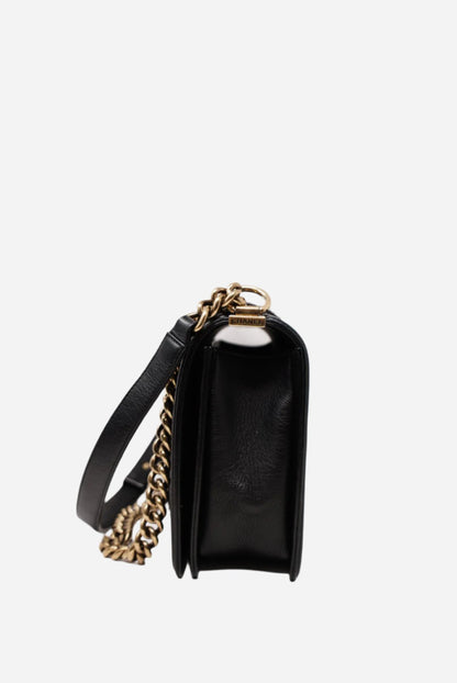 Pre-Owned CHANEL Goat Hair Medium Boy Flap Bag