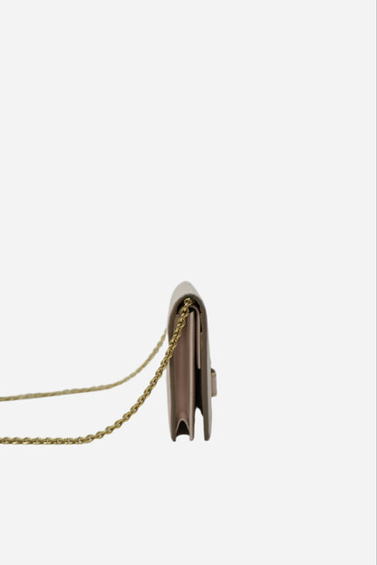 Ferragamo Beige Wallet On Chain