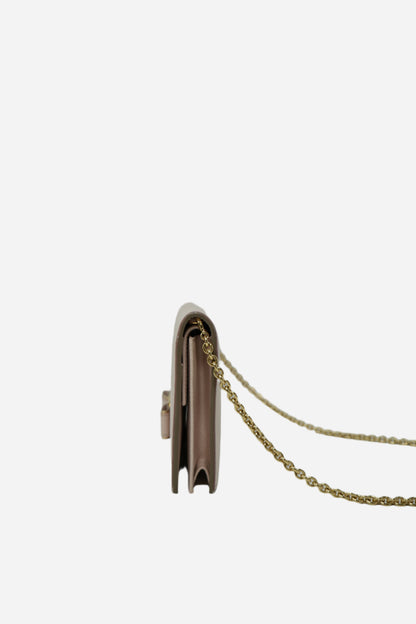 Ferragamo Beige Wallet On Chain