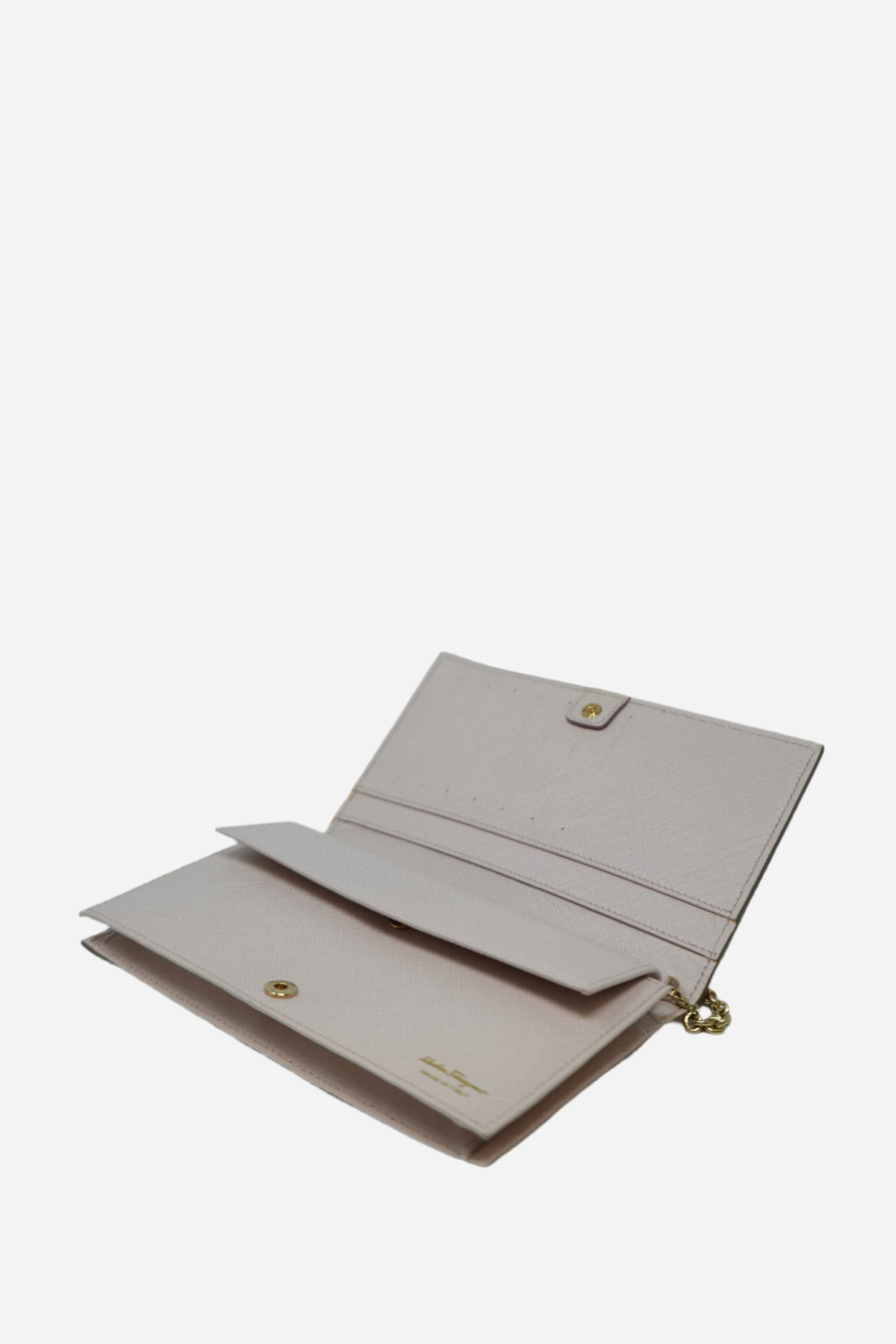 Ferragamo Beige Wallet On Chain