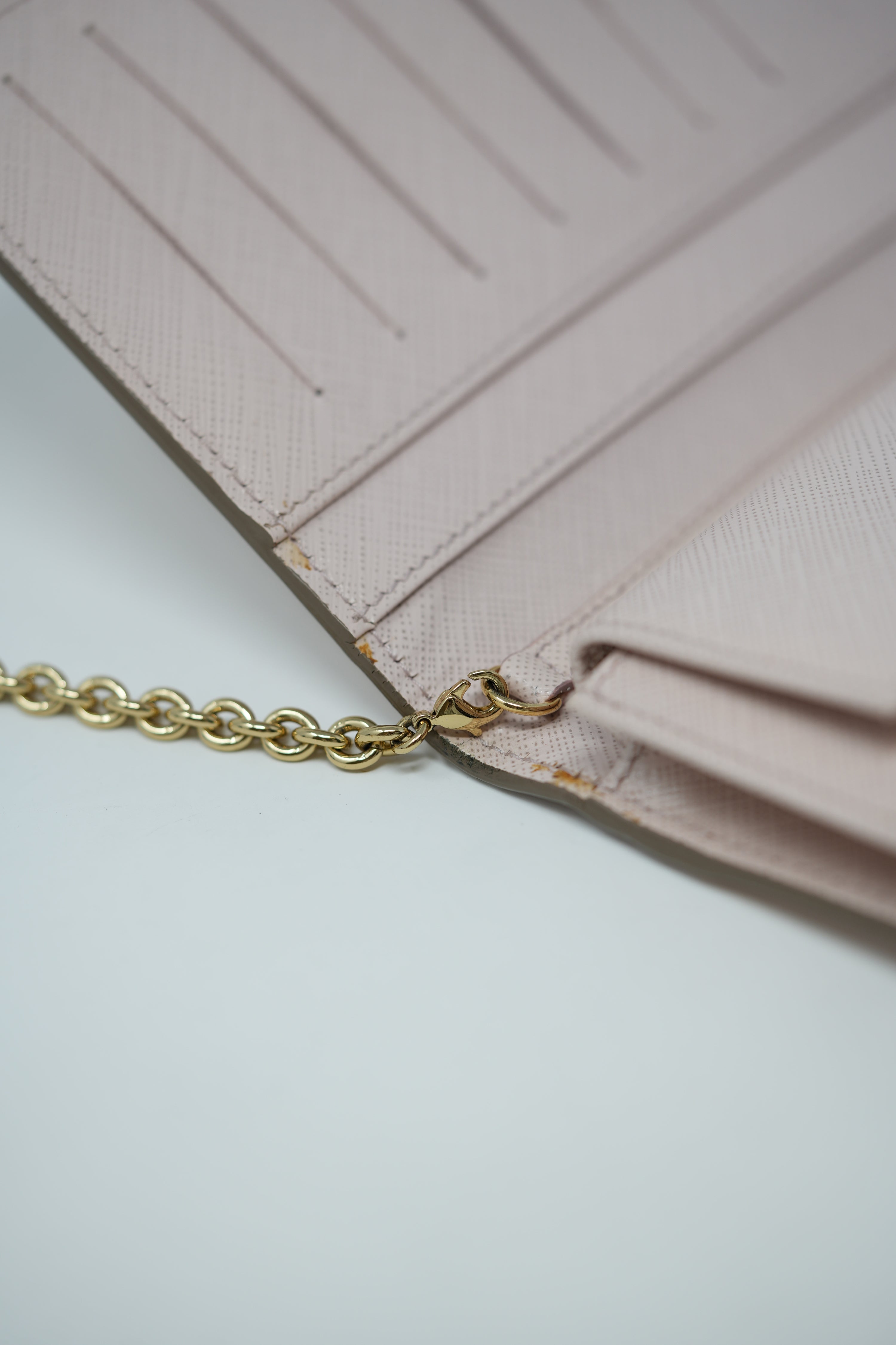Ferragamo Beige Wallet On Chain