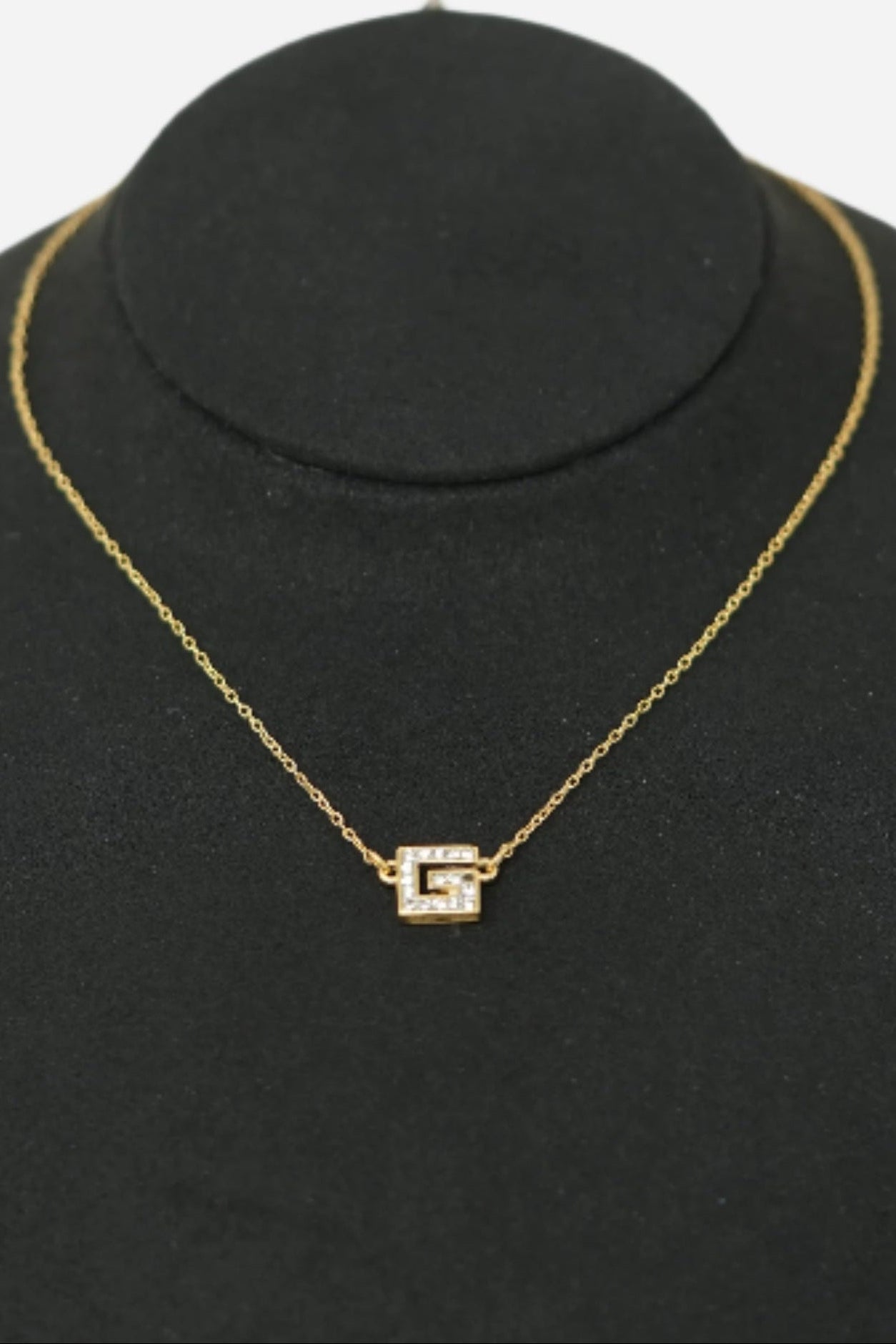 Givenchy G Rhinestone Necklace